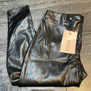 MISSGUIDED faux leather tights